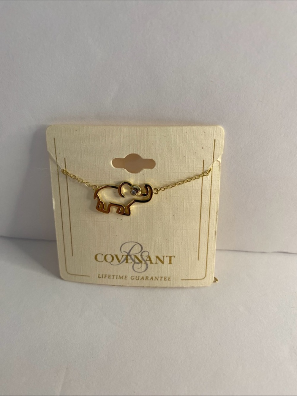 Covenant Gold Elephant Pendant Necklace